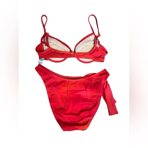 Red endless sun bikini set - Picture 4 of 5